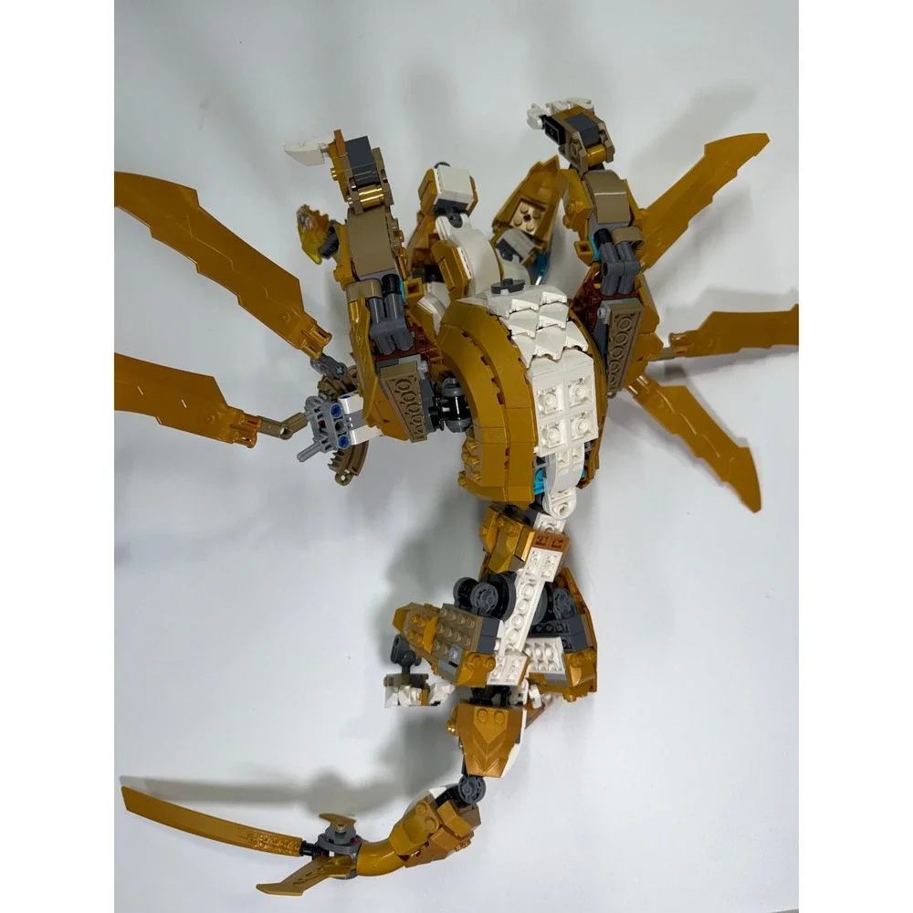 Lego Ninjago Golden Ultra Dragon 71774 Crystalized 4-Headed Dragon Build Only